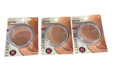 COVERGIRL 3-Clean Glow Blusher 110 PEACHES 3 in 1 Blendable Matte Blusher NEW