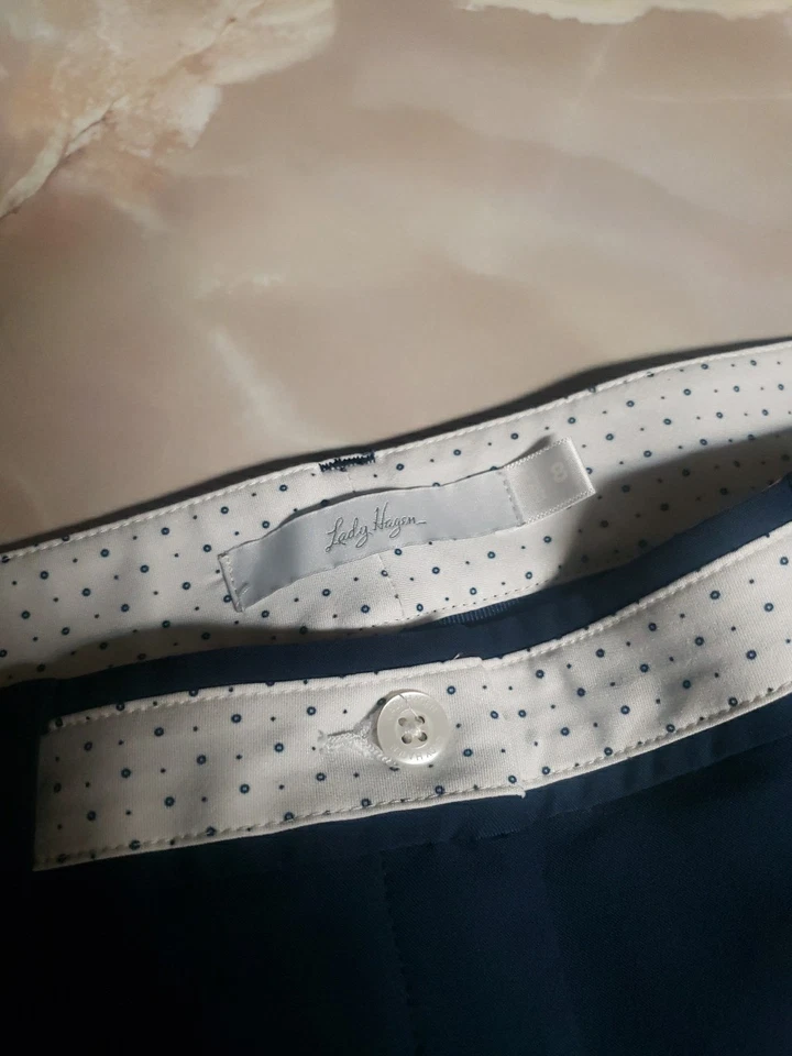 Calça de golfe feminina Lady Hagen azul marinho tamanho 8 - Imagem 3 de 3