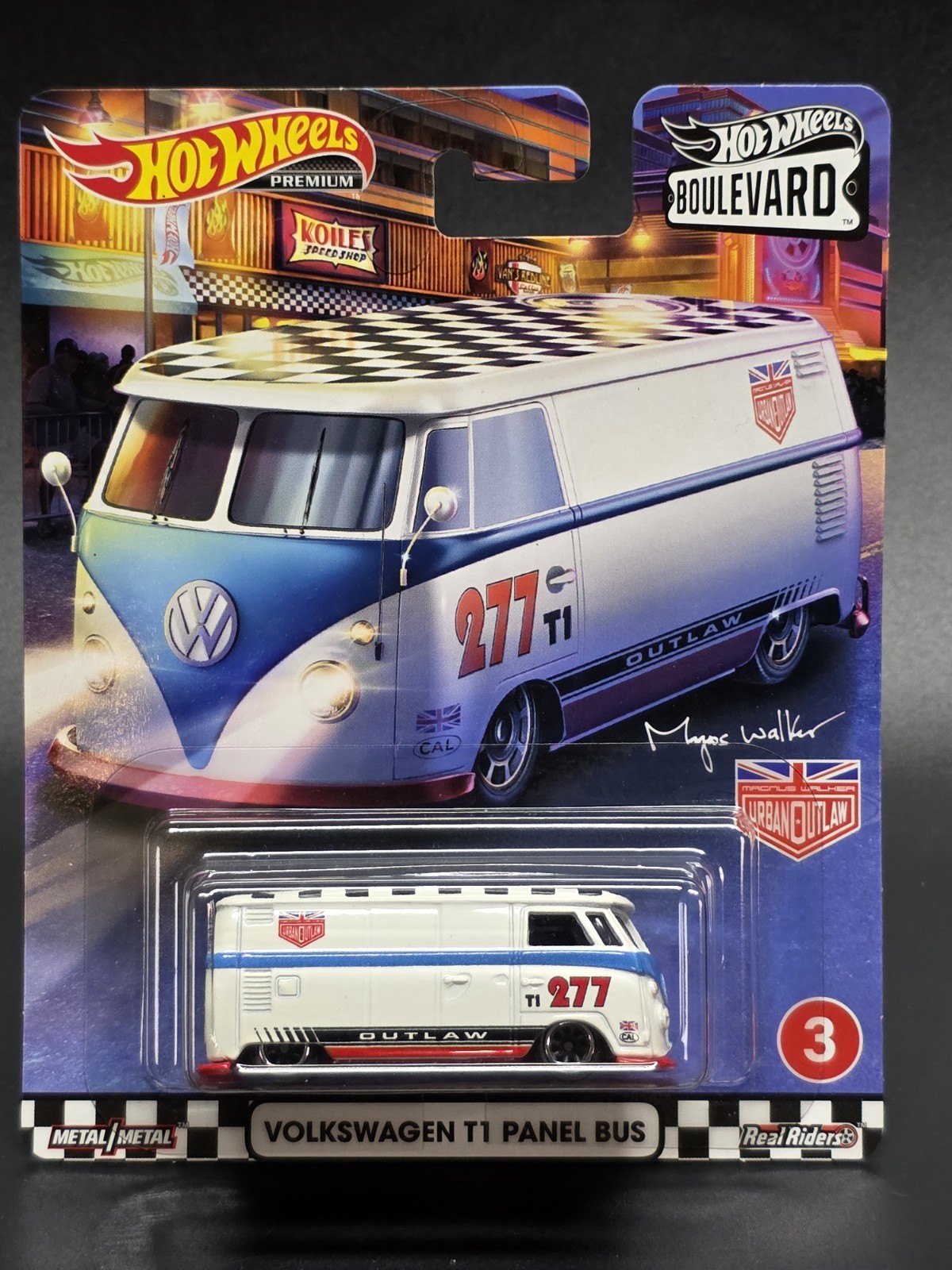Hot Wheels Boulevard Magnus Walker Urban Outlaw Volkswagen T1 Panel Bus