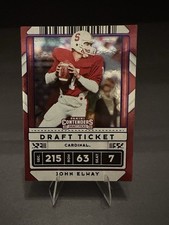 2020 Panini Contenders Draft Picks John Elway Blue Foil #52 Stanford