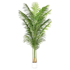 Faux Palm Tree 6.6Ft Tall Artificial Plants Indoor Silk Green Floor Big Large...