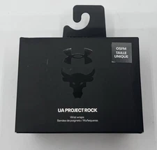 Under Armour Project Rock Wrist Wraps Training Lifting Unisex One Size Black