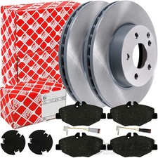 Febi Disques Ø295mm + Revêtements + Wk Avant Convient pour Mercedes Classe E