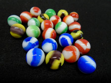 25 VINTAGE MARBLE KING PATCH and RIBBON MARBLE GROUP VERY NICE SELECTION