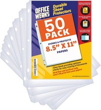 Sheet Protectors for 3 Ring Binder, 50 Pack, Clear Page 50