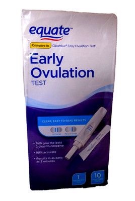 Equate - Early Ovulation Kit Easy To Read Result w/99% Accurate Results EXP 5/26