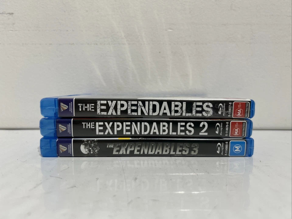 The Expendables Trilogy 1, 2, 3 Blu-ray Stallone, Schwarzenegger | Reg B | VGC - Image 3 of 4