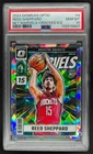 2024-25 Donruss Optic Reed Sheppard Net Marvels RC Cracked Ice #25/25 PSA 10