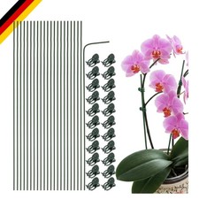 Pflanzenstützen Set 10 Stück 40cm flexibel Metallbeschichtet für Orchideen