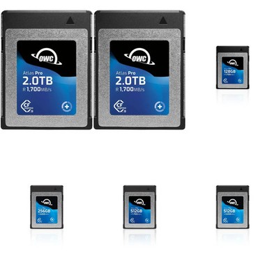 OWC Atlas Pro CFexpress Type B Memory Card, 128GB-2TB, Up to 1700MB/s Read