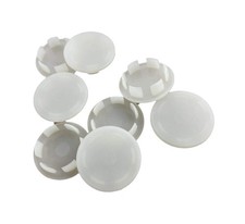 8 Pack Off White Plastic 7/8" Hole Plugs HPW-875