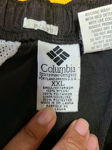 Pantalones cortavientos vintage Columbia Sportswear de nailon negros talla XXLarge - Imagen 11 de 15