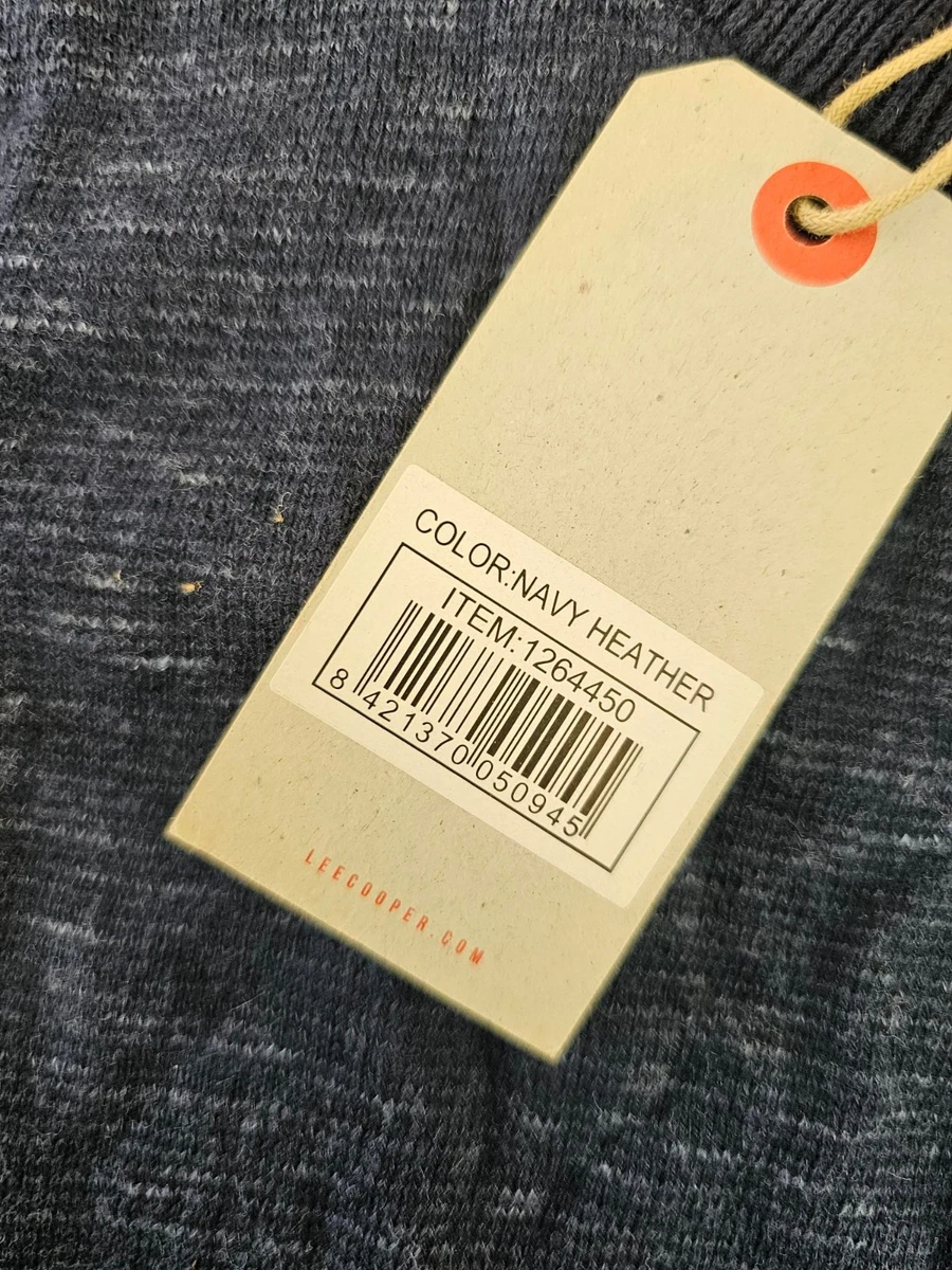 Sudadera Lee Cooper Para Hombre Manga Larga Cuello Redondo Azul LG/GRANDE