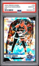 2024 AALIYAH EDWARDS PANINI PRIZM WNBA #70 ICE PSA 10 CONNECTICUT SUN