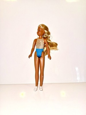 Vintage Sun Tan Barbie Malibu Skipper In bathing suit 1967 Mattel Very Nice!!