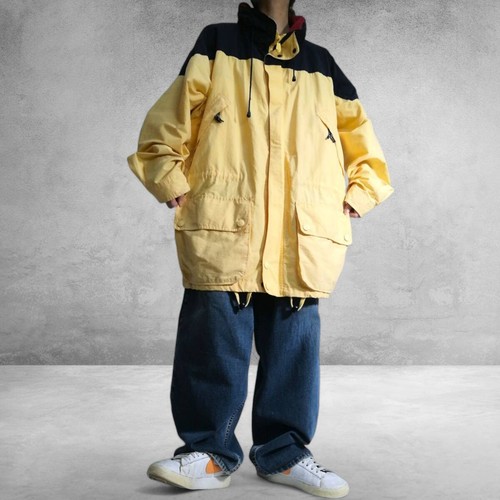 Nautica 90s Mountain Parka Sailing Yellow XL Used Outdoor Jacket Men's