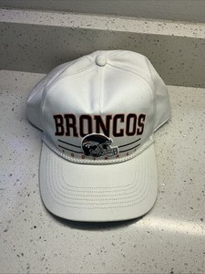 Vintage Nike NFL Denver Broncos Embroidered Logo Adjustable White Visor OS Men main image 3
