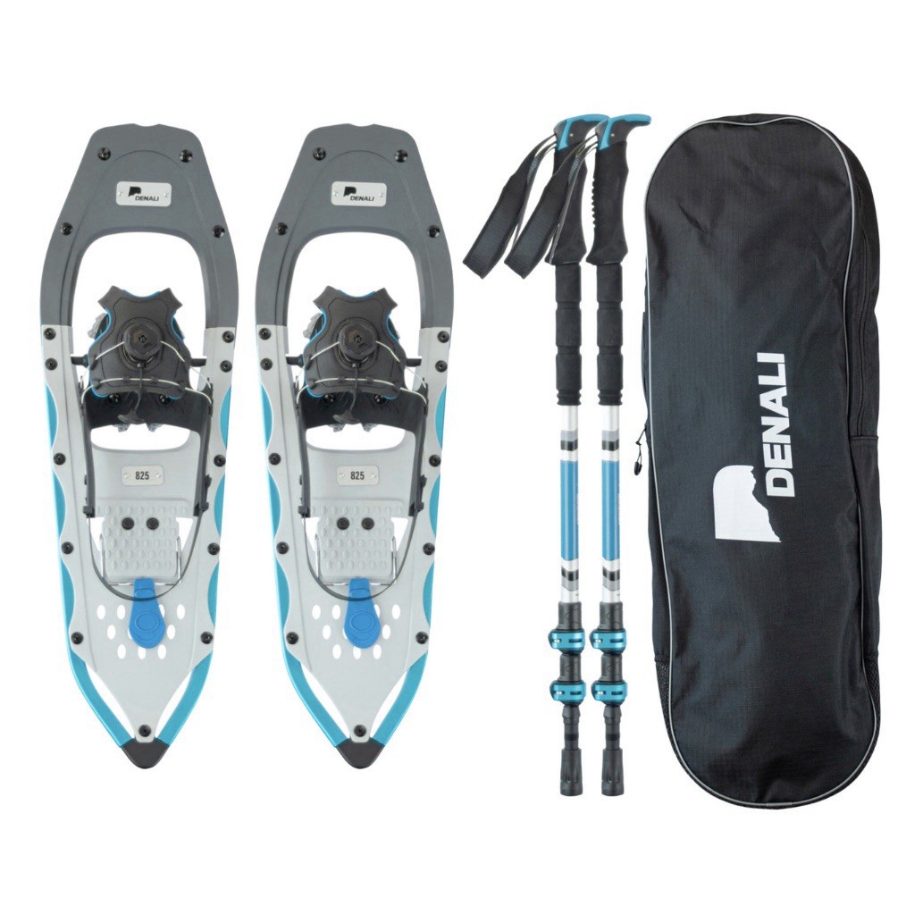 Denali Sawtooth Spin Snowshoes 8x25 Quick-Adjust Kit w/ Poles