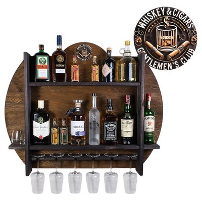 John Paddle Wandbar Vintage Loft 99x78x14 cm Gentelments Club Brown