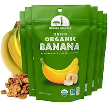 Mavuno Harvest 100% Organic Dried Fruit, Jackfruit,Banana, 2 Ounce (Pack of 6)