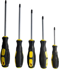 Phillips Screwdriver Set with Magnetic Tips, Soft Ergonomic Grip of Standard or