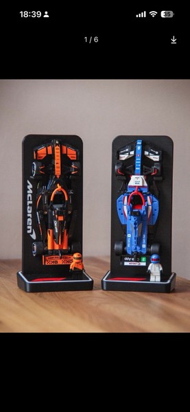 Expositor LEGO Speed Champions F1 - Soporte vertical personalizable X escudería