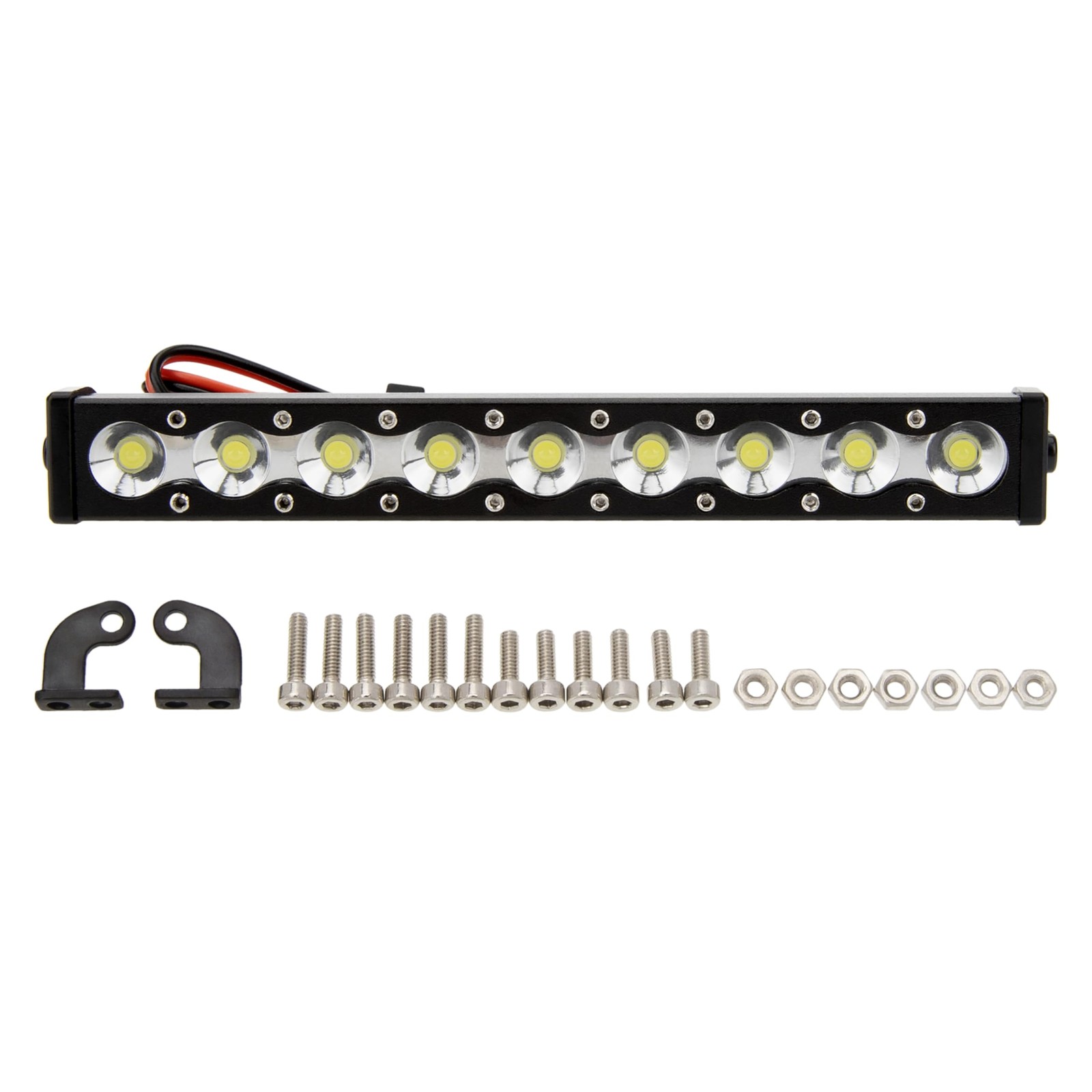Led Lights Roof Light Bar Kit - 1/10 1/8 Scale Rc Crawler Upgrades For...