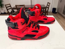Ewing Mens Eclipse High Top Basketball Sneakers US 13 Red Black 1992