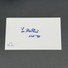 Lee MacPhail Signed 3x5 Index Card - New York Yankees - TTM Authentic Autograph