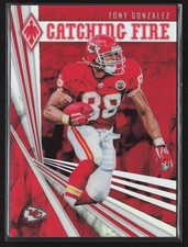 2024 Panini Phoenix #30 TONY GONZALEZ RED CATCHING FIRE /299