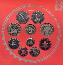 Great Britain England: 1-50 pence +1+2 pounds 2004 10 piece collector collector