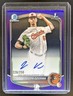 2025 Bowman Draft Joseph Dzierwa Chrome Auto Purple Refractor 1st #/250 Orioles