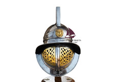 ZAIN Medieval Roman Murmillo Gladiator Helmet Steel Armor LARP Cosplay Christmas