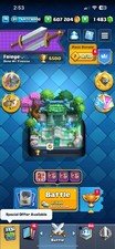 Clash Royale Level 31 Account 607k Gold 1483 Gems 6500 Trophies 115 Card 