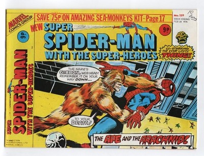 1972 MARVEL AMAZING SPIDER-MAN #110 & DOCTOR STRANGE #1 1ST APP OF GIBBON KEY UK