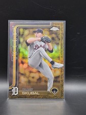 Tarik Skubal 2025 Topps Gilded Collection Gold Refractor /99 Detroit Tigers 