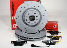 Zimmermann gelochte Sport Bremsscheiben Beläge vorne VW Phaeton Audi A8 Audi A6