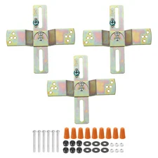 Light Fixture Mounting Bracket, 3set Ceiling Wall Light Crossbar 180 Rotation