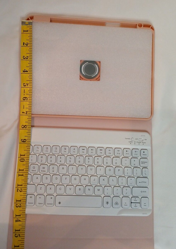 Wireless Keyboard iPad Case Rose Gold New - Picture 9 of 10