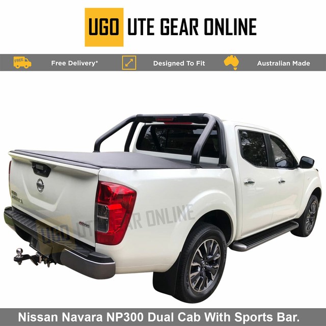 Clip On Ute Tonneau Cover For Nissan Navara Np300 Dual Cab With Sports Bar For Sale Online Ebay