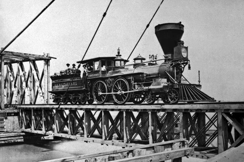 New 5x7 Civil War Photo: U.S. Military Railroad Train Engine "W.H. Whiton"