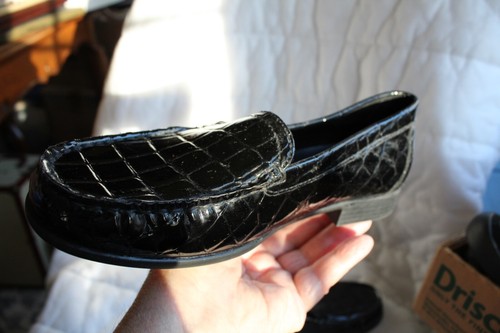 CLARKS Bendables Black Faux Patent Leather Loafer Style Shoes, US Size 8.5M, VGC - Picture 6 of 9