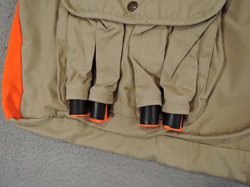 Scheels Sports Outfitters Vest Mens Large Tan Orange Blaze Hunting Shooting 9166 - Picture 5 of 14