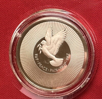 1974 FRANKLIN MINT PROOF Sterling Silver .925 United Nations Peace
