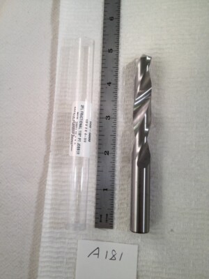 1 NEW HTC 1/2'' (.500'') SOLID CARBIDE DRILL. 4-3/4'' OAL 550-5000 (A181)