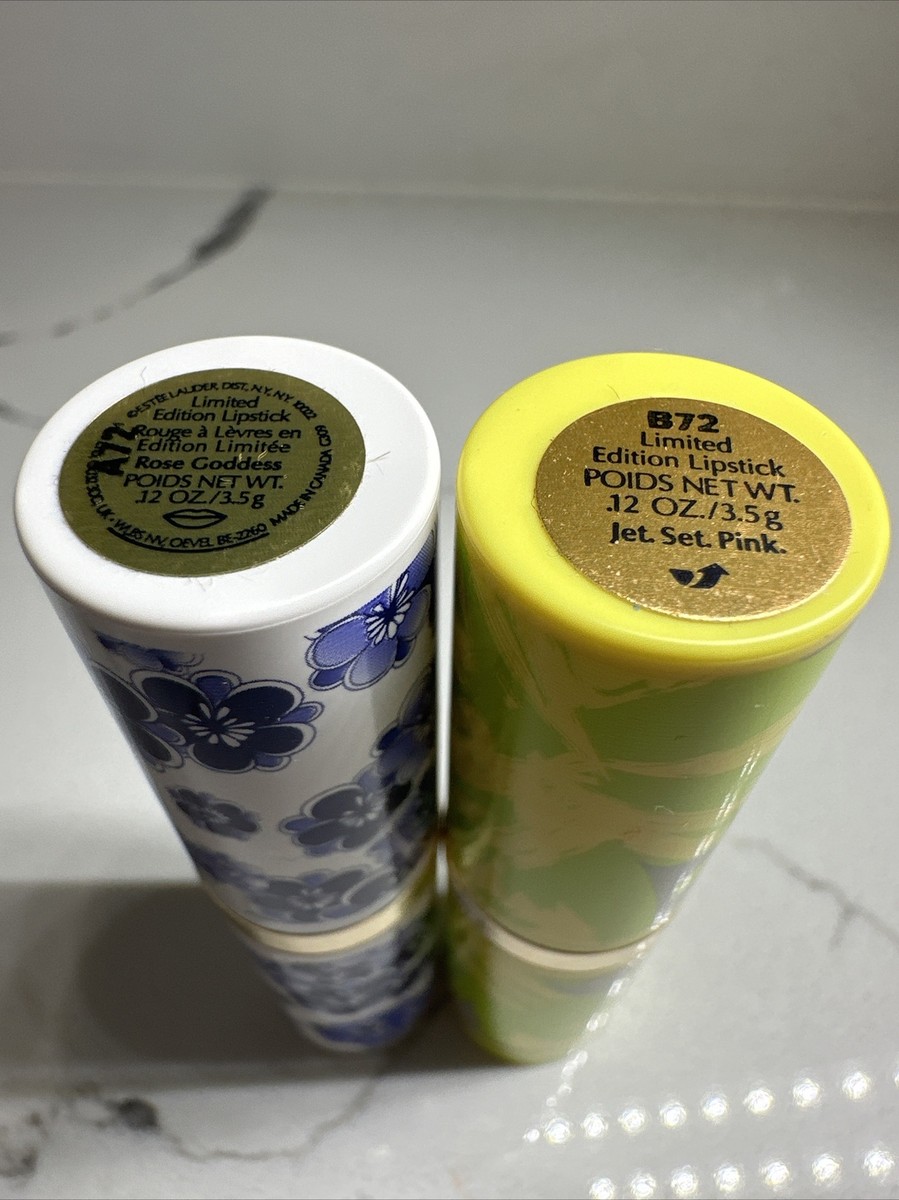 Estee Lauder limited Edition Lipsticks Jet Set Pink & Rose Goddess