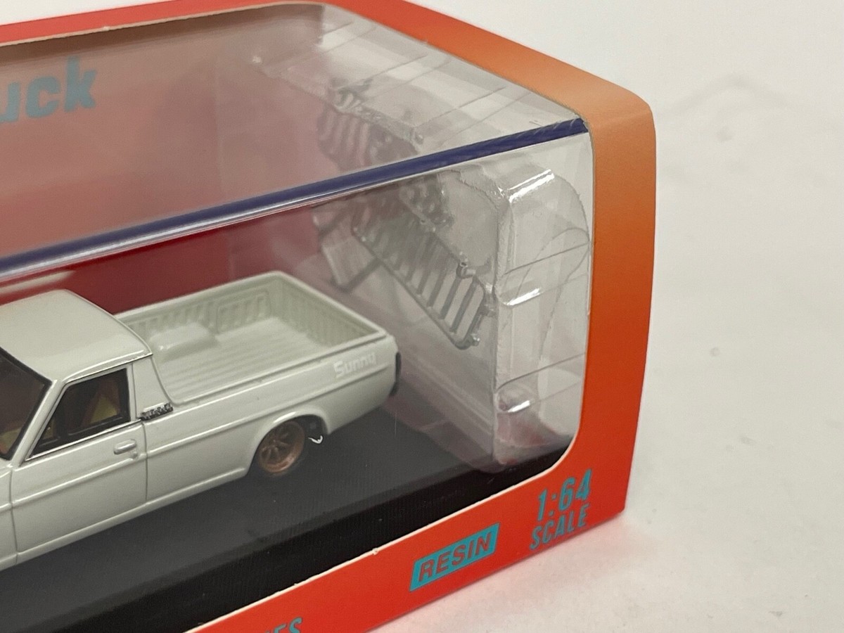 1/64 Stance Hunter Nissan Sunny Pick up Truck in White 199 pieces