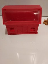 Vintage Auburn Rubber Animal Farm Barn Horses Cows Pig Toy Plastic Playset