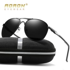 Men's Polarized Photochromic Sunglasses Pilot Chameleon Outdoor Driving Glasses
