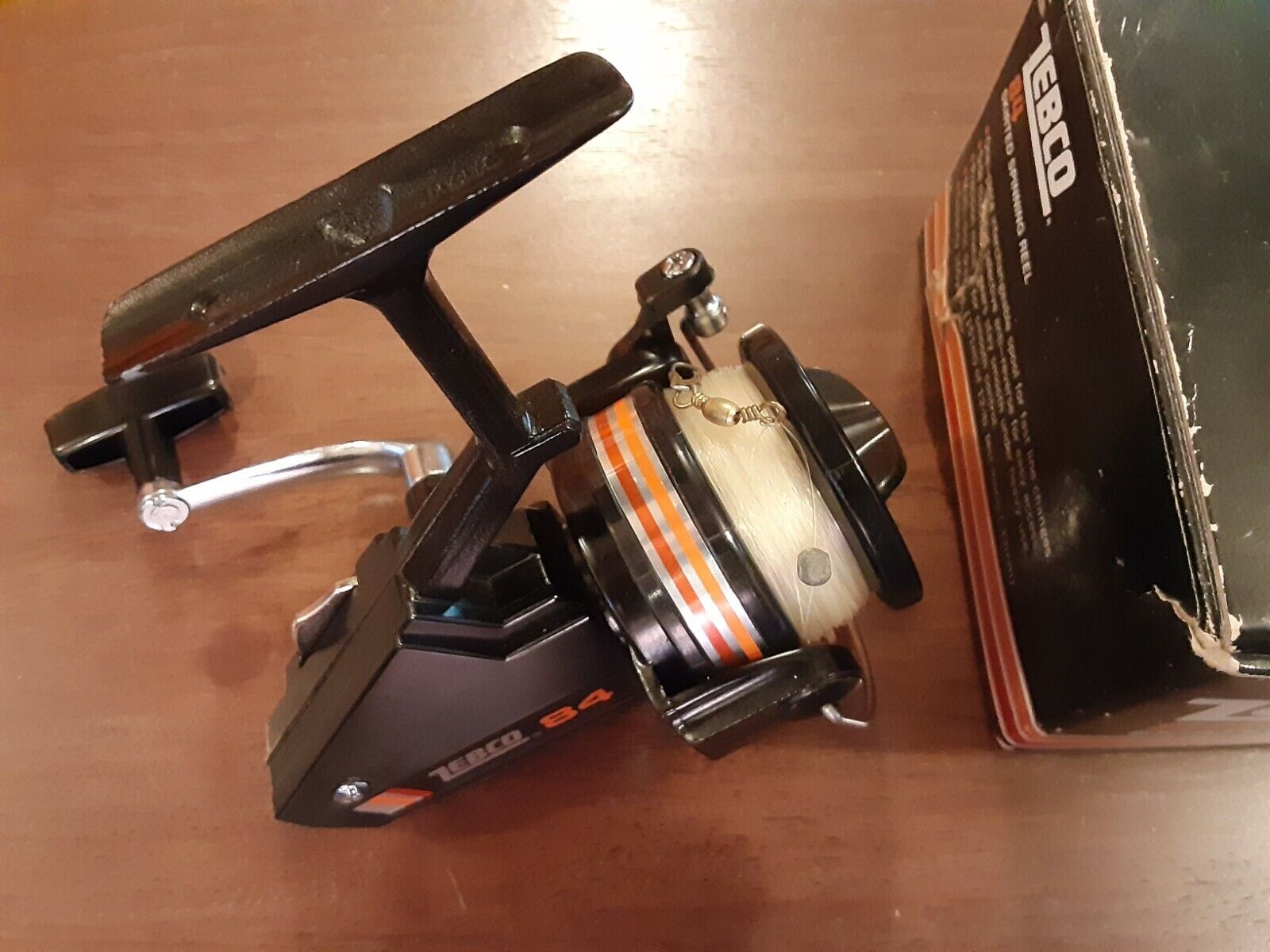 Vintage Zebco 84 Skirted Spinning Fishing Reel With Box